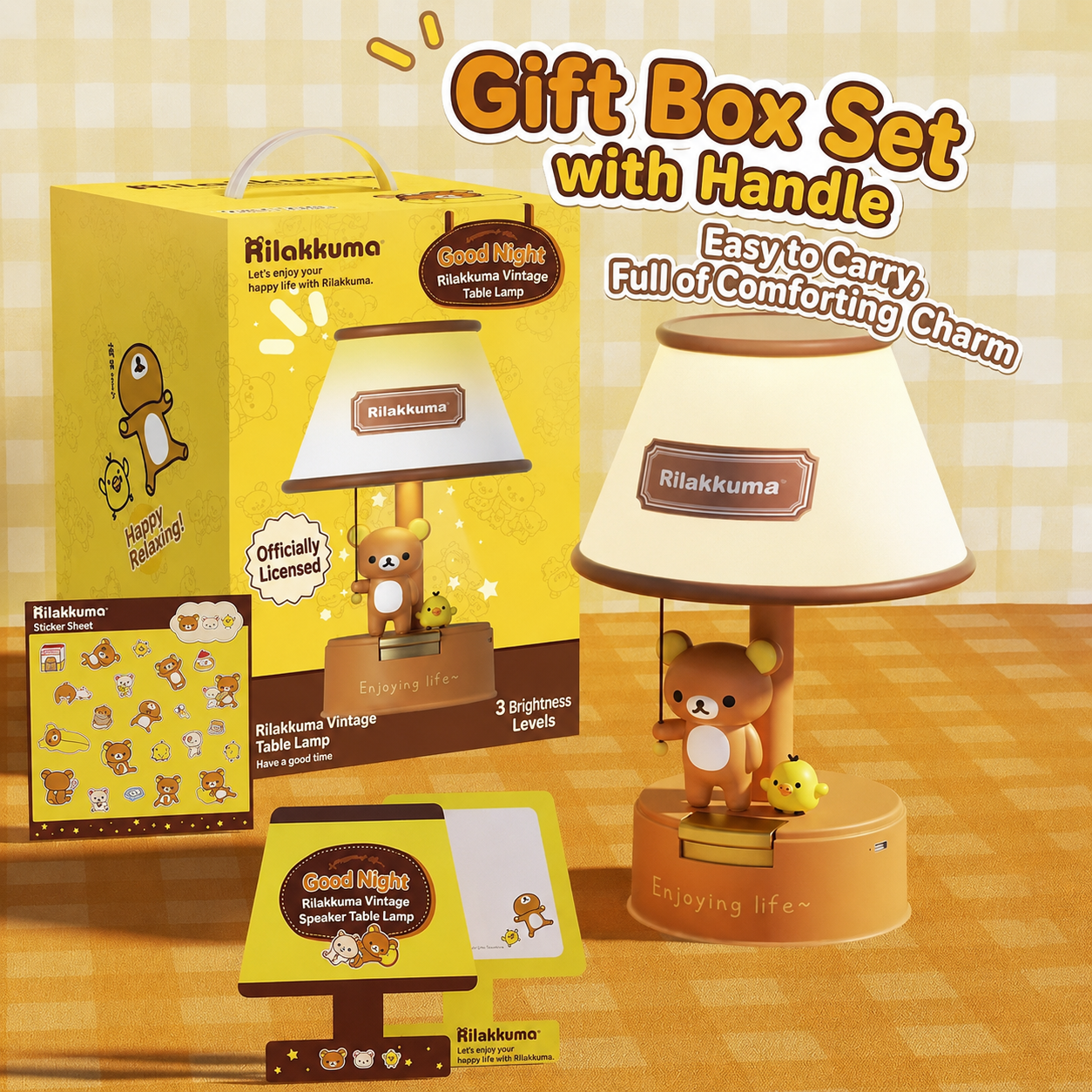 Rilakkuma Glow Lamp — Cozy Bear Night Light