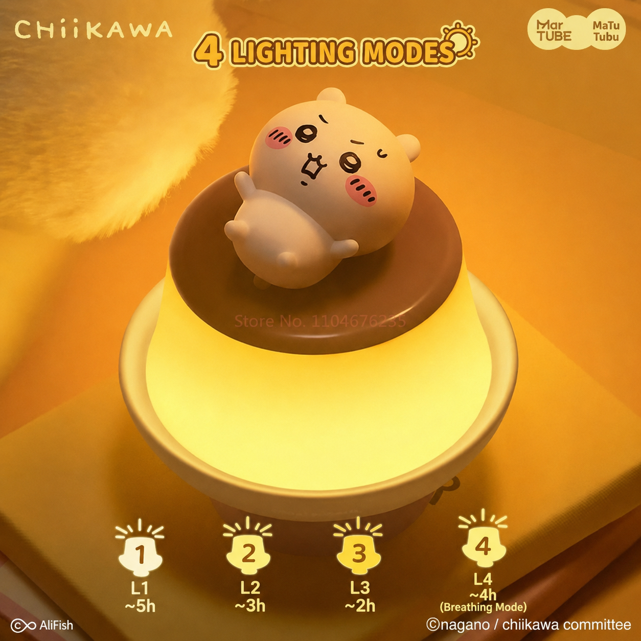 Chiikawa Pudding Lamp — Night Light