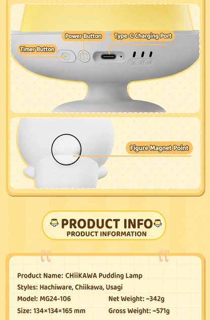Chiikawa Pudding Lamp — Night Light