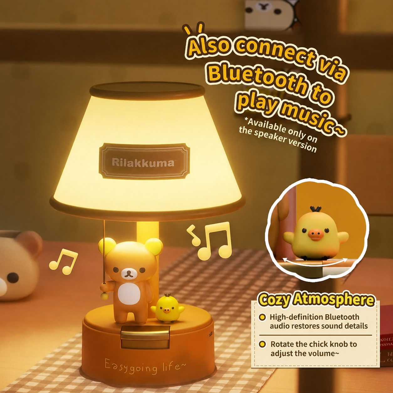 Rilakkuma Glow Lamp — Cozy Bear Night Light