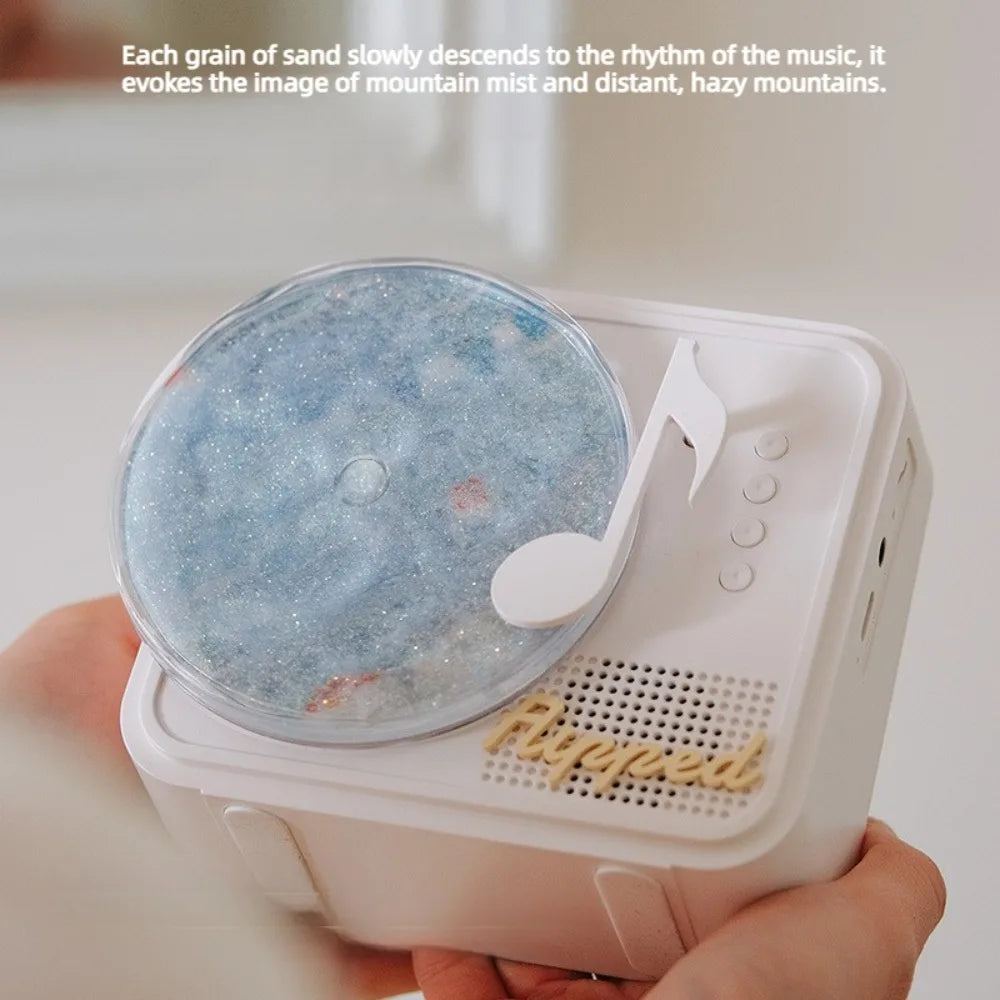 Quicksand Glow Speaker — Rotating Bluetooth Speaker & Night Light