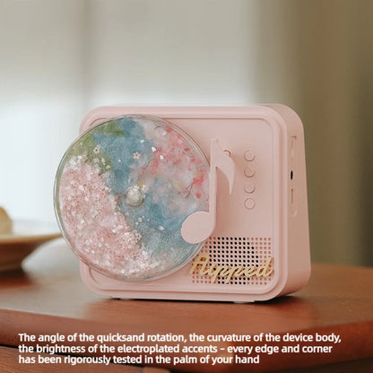 Quicksand Glow Speaker — Rotating Bluetooth Speaker & Night Light