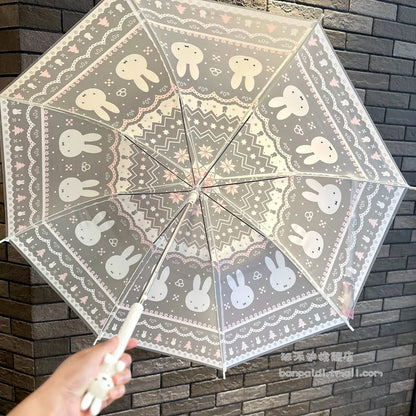 Cute Bunny Umbrella — Long Handle, Automatic Open