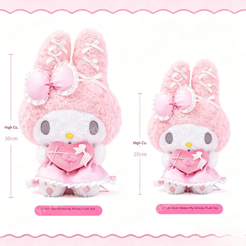 Heart Ribbon Plush Toy — Soft Fluffy Stuffed Animal