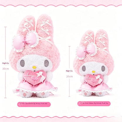 Heart Ribbon Plush Toy — Soft Fluffy Stuffed Animal